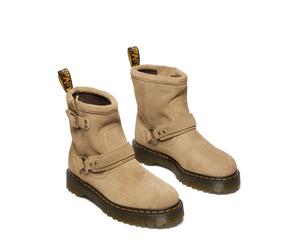 Dr. Martens Anistone HRNS - Savannah Tan Bronx Suede Biker Boot camel EU 36