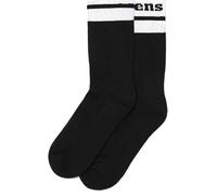 Dr. Martens Athletic Logo Cotton Blend Sock, Black/White, Small/Medium