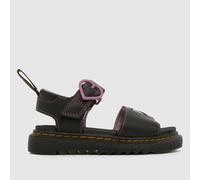 Dr. Martens Black Marlowe Hearts II Girls Junior Sandals UK 2 (EU 34)