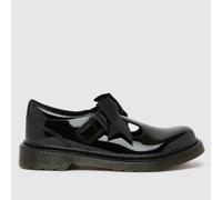 Dr. Martens Black Polley II Bow Girls Junior Shoes UK 11