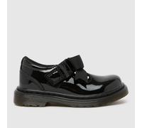 Dr. Martens Black Polley II Bow Girls Toddler Shoes UK 5.5 (EU 22½)