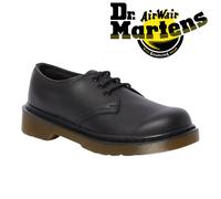 Dr Martens Black School Shoes Lace Up Leather Boys Girls Kids Everley 1461