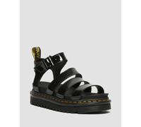 Dr. Martens Blaire Patent Lamper Leather Strap Women's Sandals - Black