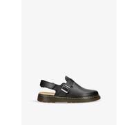 Dr Martens Boys Black Kids Jorgie Junior Contrast-stitch Leather Clogs 6-10 Years Eur 31 / 12.5 Uk