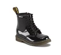 Black Patent Lamper Biker Boots - male - Dr. Martens - Kids Boots - Black - 22 EU - Kids 22 EU