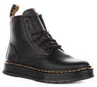 Dr Martens Brookline Chucka Lace Up Leather Womens Ankle Boot In Black 3 - 5