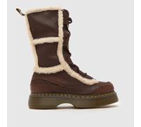 Dr. Martens Buzz Lace High Leg Boots in Dark Brown UK 8 (EU 42)