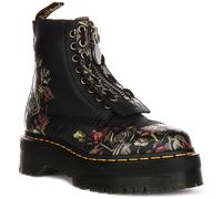 Dr Martens Chelsea Sinclair Roses Heeled Womens Boots Flower In Black UK 3 - 7