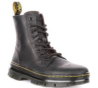 Dr. Martens Unisex Lace Boot Combs Leather, Black Wyoming, 10 UK