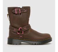Dr. Martens Dark Brown Genaya Girls Junior Boots UK 11 (EU 29)