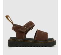 Dr. Martens Dark Brown Shore Marlowe II Girls Toddler Sandals UK 9 (EU 27)