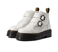 Dr. Martens Devon Flower, White Milled Nappa, 4 UK