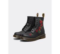 Dr. Martens Dr 1460 Vonda Softy T Floral Womens Boot - Black/Red Leather - Size UK 5