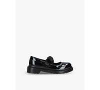 Dr. Martens Dr. Martens Maccy II Bow-Embellished Leather Shoes 6-8 Years Black Eur 28 / 10 UK Kids