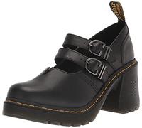 Dr. Martens Eviee Sendal Leather Women's Black Heels UK 7