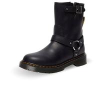 Dr. Martens Girls' Genaya Rigger Boot (Big Kid) Motorcycle Boots, black, 5 UK