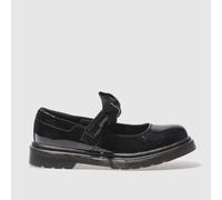 Dr Martens Girls Maccy II Shoes in Black, Bow Detail, Size: 1 UK 1 (EU 33)