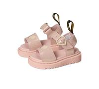 Dr. Martens Girls' Marlowe Hearts (Little Big Kid) Sandals, Powder Pink, 11 Little Kid