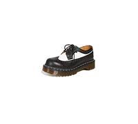 Dr. Martens 3989 Brogue BEX 3-Eye Leather Wingtip Shoe for Men and Women Black & White 8 US Women/7 US Men