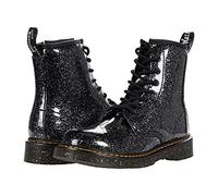 DR. MARTENS Infants Lace Boot, Black Cosmic Glitter, 7.5 UK