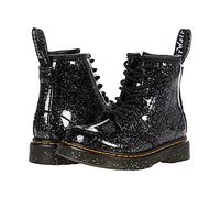 DR. MARTENS Infants Lace Boot, Black Cosmic Glitter, 7 UK