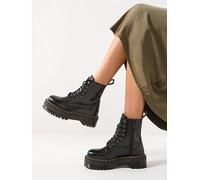 Dr Martens Jadon 8 Eye Boot Polished Smooth, Black, Size 8, Women Black