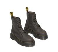 Dr. Martens Mid Boots Jadon Charcoal Grey Burnished Waxy Pull Up in Brown 6.5