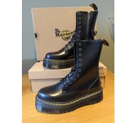 DR. MARTENS Jadon Hi Smooth Leather Platform Boots BLACK UK-6,7,8 New £140