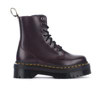 DR MARTENS JADON SMOOTH BURGUNDY 8 EYE PLATFORM LEATHER UNISEX BOOTS - UK 6.5