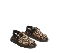 Dr. Martens Jorge II Light Tan+Black Mini Leopard Spot Hair On+EH Suede Sandal leopard EU38