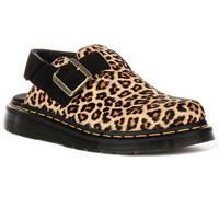 Dr Martens Jorge Ii Suede Mini Spot Clogs Womens Sandal Leopard UK 3 - 8