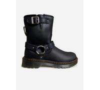 Dr Martens Kids Genaya Leather Rigger Boots in Black - Black - EU 34 UK 1.5