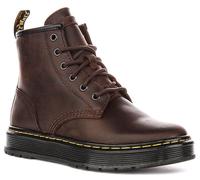 Dr Martens Lace Up Lusso Leather Womens Ankle Boot In Dark Brown UK 3 - 8