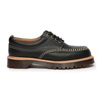 Dr. Martens Lowell Wild Grain Leather Moc Toe - Black 8 8