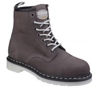 Dr Martens MAPLE ST Womens Leather Safety Boots Grey Wind River - UK 3