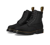 Dr. Martens Men's 8 Eye Boot, Black Connection Wp Black Coated Nylon, 6.5 UK