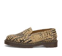 Dr. Martens Men's Delapre Penny Loafer Loafer Teak/Black Wild Emboss Suede UK 9
