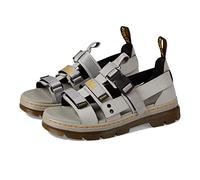 DR. MARTENS Men's Pearson Sandals, Mid Grey Element & Mid Grey Webbing, 10 UK