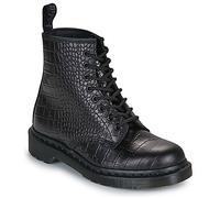 Dr. Martens Mid Boots 1460 Croco 8 Eye Boot Black New Vibrance Croco in Black 9