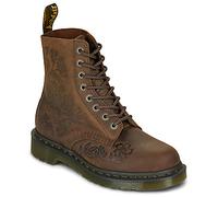 Dr. Martens Mid Boots 1460 PASCAL EMBOSS FLORAL DARK BROWN CRAZY HORSE in Brown 8