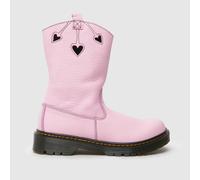 Dr. Martens Pale Pink Bex Heart Pull-On Girls Youth Boots UK 5