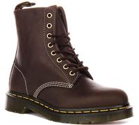 Dr Martens Pascal Wyomin Leather 8 Eyelet Lace Womens Boots In Brown UK 3 - 8