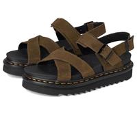 Dr. Martens Sandals Voss II DMs Olive Bronx Suede in Kaki 5
