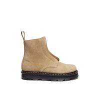 Dr. Martens Suede Chelsea Boots, Sand Colour, Durable Sole with Yellow Stitches, Casual Style, beige, 8 UK