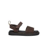 Dr. Martens Girls' Marlowe Flower J (Little Kid/Big Kid), dark brown, 24.5 EU