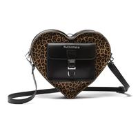 Dr. Martens Transparent Heart Shaped Backpack, Black Kiev+leopard Hair-on, Mini