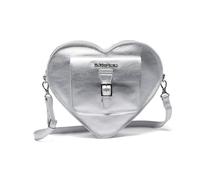 Dr. Martens Transparent Heart Shaped Backpack, Silver Milled Metallic, Mini