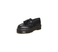 Dr. Martens Unisex Adrian Quad Platform Loafer, Black Smooth, 11 US Women / 10 US Men