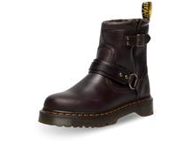 Dr. Martens Unisex-Adult Anistone Harness Motorcycle Boot, Dark Brown, 10 Women/9 Men