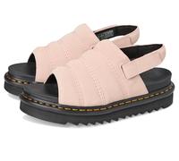 Dr. Martens unisex-adult Kole Sandal, Powder Pink Suede, 10 Women/9 Men